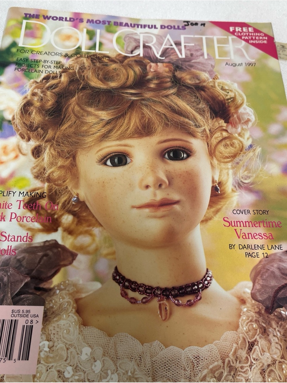 Vintage Doll Crafter Magazine Lot 3 Issues August 1997, July & October 1998